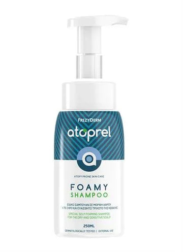 Frezyderm Atoprel Foamy Shampoo - Απαλό σαμπουάν σε μορφή αφρού για βρέφη και ευαίσθητο δέρμα